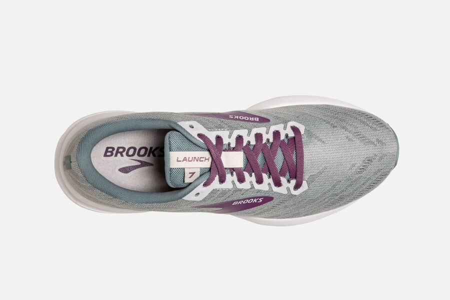 Brooks Israel Launch 7 Road Running Shoes Womens - Grey/Purple - NXB-627819